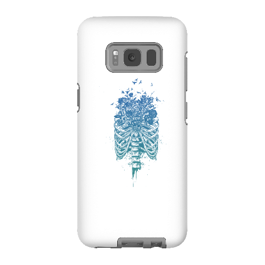 Balazs Solti Ribcage And Flowers Phone Case for iPhone and Android - Samsung S8 - Tough Case - Gloss