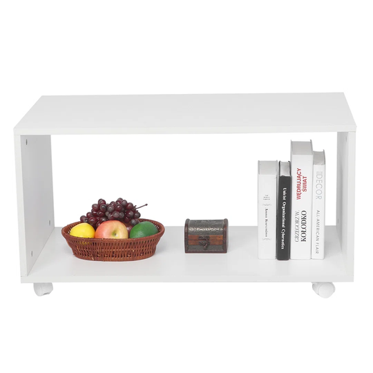 Eileena Wheel Coffee Table with Storage