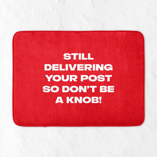 Still Delivering Your Post Bath Mat