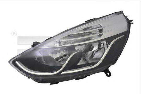 TYC Headlights RENAULT 20-14288-05-2 260603442R Headlamp,Headlight