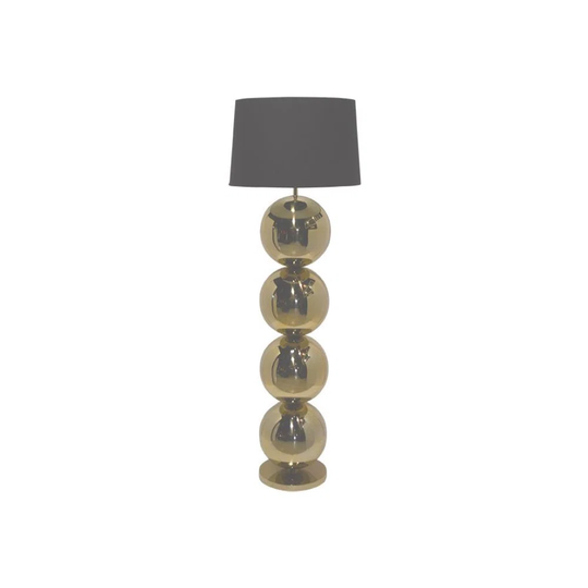 Montesano 137cm Gold Traditional Floor and Table Lamp Set
