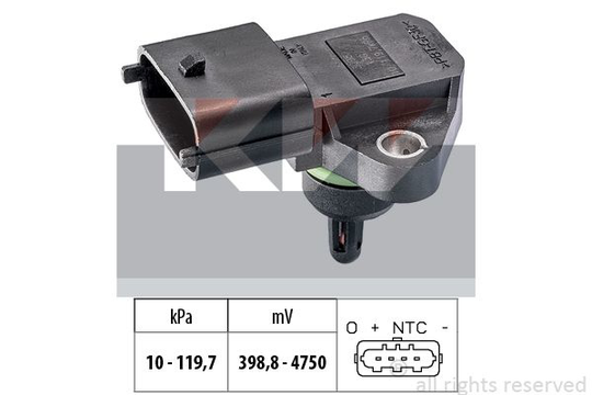 Air Pressure Sensor, height adaptation Made in Italy - OE Equivalent 493098 KW 493098