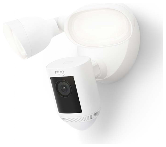 Ring Floodlight Wired Pro Cam Security Camera - White