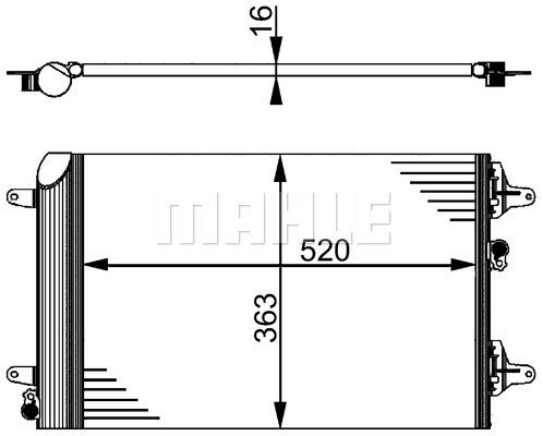 Condenser Air Conditioning 8FC351301-524 by BEHR