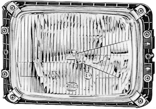 Headlight Halogen 1AE003440-671 by Hella Left