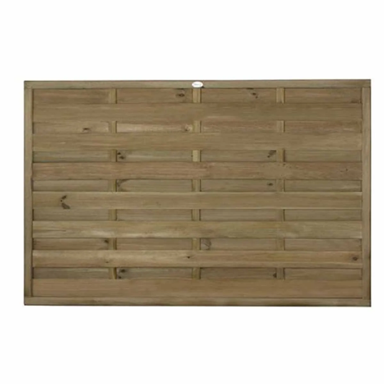 Forest Garden 3'11'' x 5'11'' (120 x 180cm) Pressure Treated Decorative Europa Plain Fence Panel