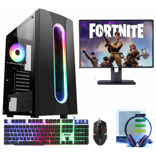 Fast Gaming PC Bundle Intel Quad Core i7 16GB 1TB Win10 4GB GTX1050Ti