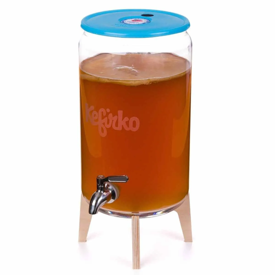 Kefirko Kombucha Fermenter - Blue - Stand And Spigot