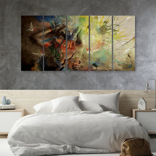 Canvas Print Female Painting