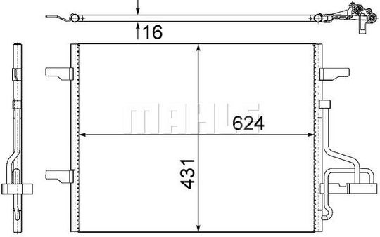 Condenser Air Conditioning 8FC351319-401 by BEHR