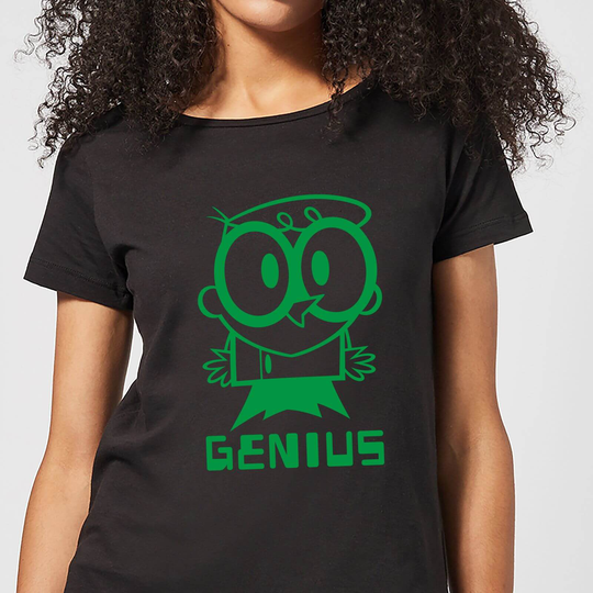 Dexters Lab Green Genius Women's T-Shirt - Black - S - Black