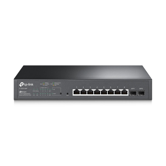 JetStream 10-Port Gigabit Smart PoE Switch with 8-Port PoE+