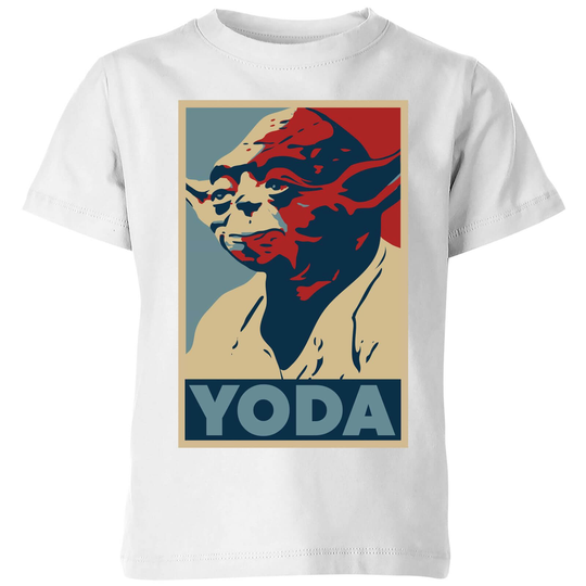 Star Wars Yoda Poster Kids' T-Shirt - White - 3-4 Years