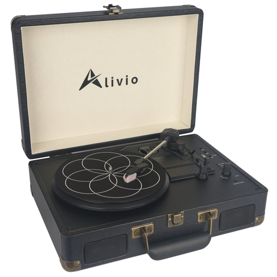 Alivio Retro Bluetooth Suitcase Style Record Player