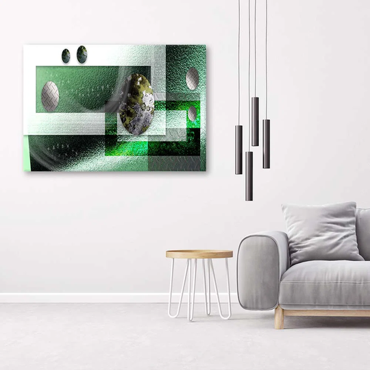 Canvas Print Abstract Balls Green