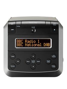 Roberts Sound48 Dab/Dab+/Fm Stereo Clock Radio With Cd, Bluetooth, Usb Playback/Charging - Black