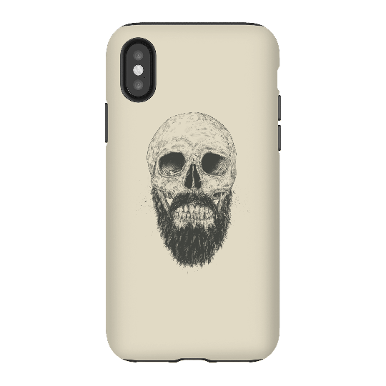 Balazs Solti Bearded Skull Phone Case for iPhone and Android - iPhone X - Tough Case - Gloss