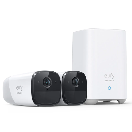 EufyCam 2 Pro - 2 Cam Kit + HomeBase 2 - White