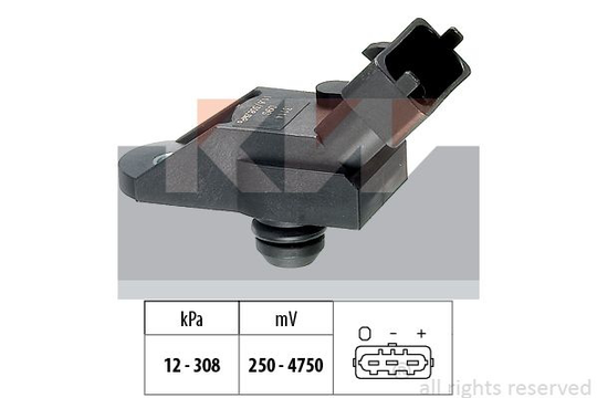 Air Pressure Sensor, height adaptation Made in Italy - OE Equivalent 493114 KW 493114