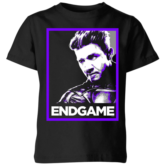 Avengers Endgame Hawkeye Poster Kids' T-Shirt - Black - 3-4 Years - Black
