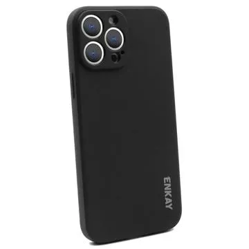 Enkay iPhone 14 Pro Liquid Silicone Case - Black