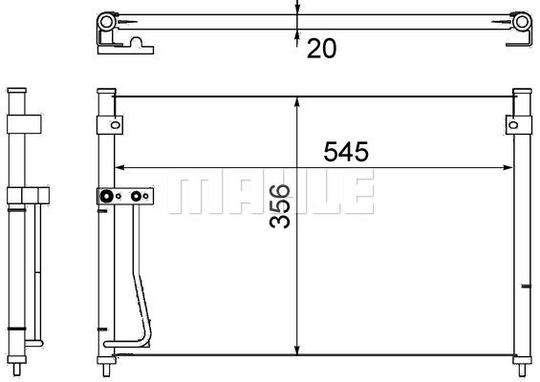 Condenser Air Conditioning 8FC351038-701 by BEHR