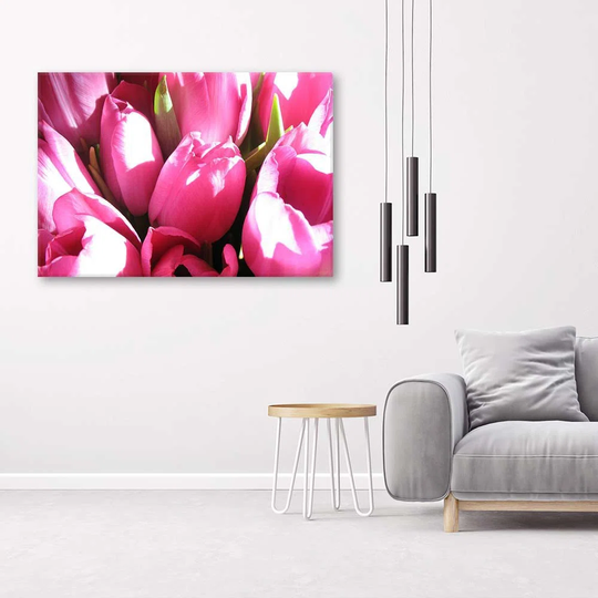 Canvas Print Tulips Pink Flower