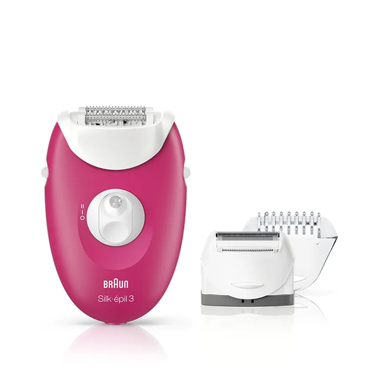 Braun Silk-Epil 3 3-410 Epilator - Raspberry Pink