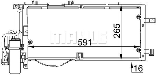 Condenser Air Conditioning 8FC351300-611 by BEHR