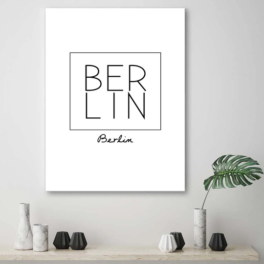 Canvas Print Berlin Inscription