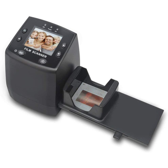 High Resolution 135 Film/Slide Scanner, Slide Viewer and Convert 35mm Negative Film &Slide to Digital JPEG Save into SD Card