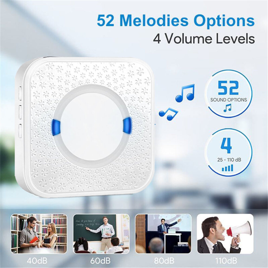 (Chime Only) WIFI Doorbell Smart Home Phone Door Bell Camera Security Video Intercom