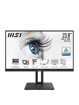 Msi Pro Mp242P 24 Inch, Fhd, 75Hz, Height Adjustable + Built In Speakers, Ips Flat Monitor