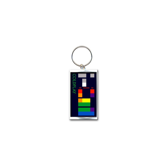 Rock Off - Coldplay Enamel Keychain Logo - Band Xy Album Cover Metal Keyring - coldplay band logo xy album cover metal keychain keyring fan gift