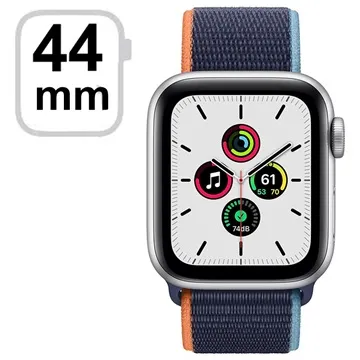 Apple Watch SE LTE MYEW2FD/A - 44mm, Deep Navy Sport Loop - Silver