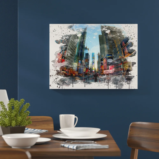 'Times Square New York City USA' Graphic Art Print Poster