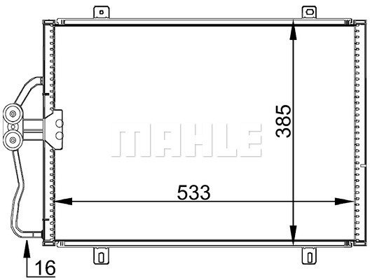Condenser Air Conditioning 8FC351036-191 by BEHR