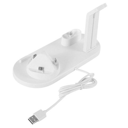(Black) Wireless Charging Station Dock 3in1 Charger Stand For Apple Watch iPhone Dock