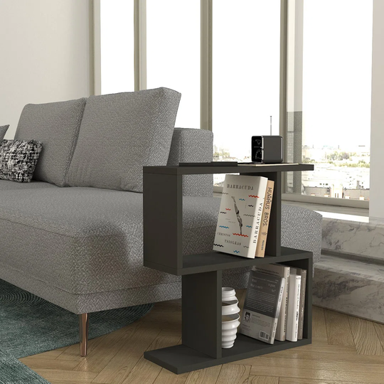 Akifa Floor Shelf End Table