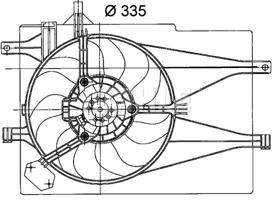 Air Conditioning fan 8EW351041-041 by BEHR