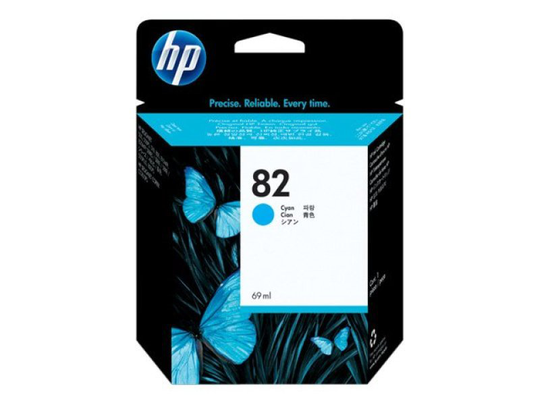 HP 82 Cyan Original Ink Cartridge - High Yield 69ml - C4911A