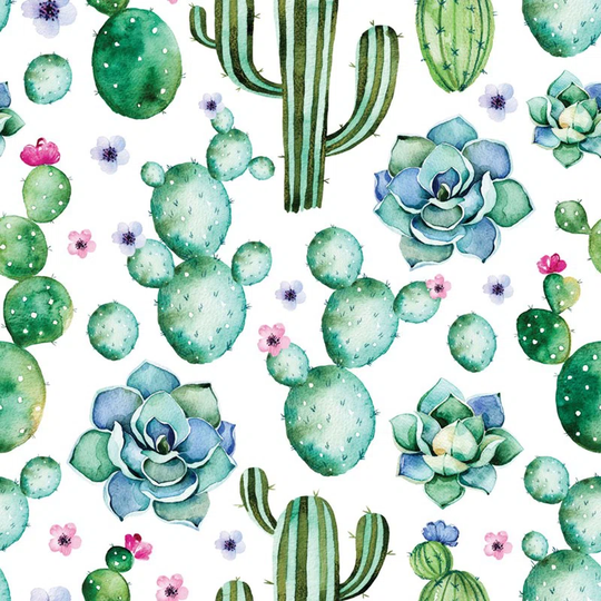 Walllpaper Roll 416X254cm Wallpaper Material With Print Mural Decoration Kitchen Livingroom Bedroom - Cactus Succulents