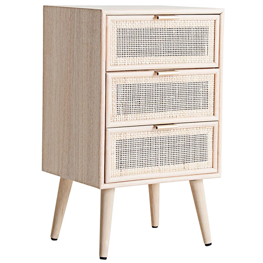 Sighbiorn 3 Drawer Bedside Table