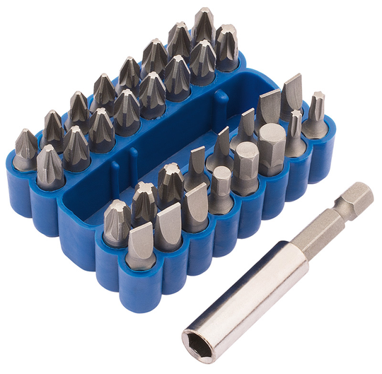 Draper Screwdriver and Magnetic Bit Holder Set (33 Piece) MBH33/B 82386