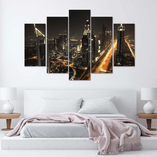 Canvas Print Dubai City By Night