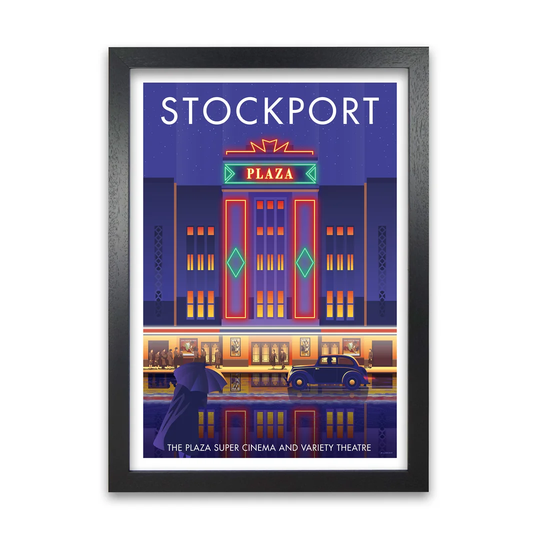 'Stockport Plaza' Graphict Art by Stephen Millership
