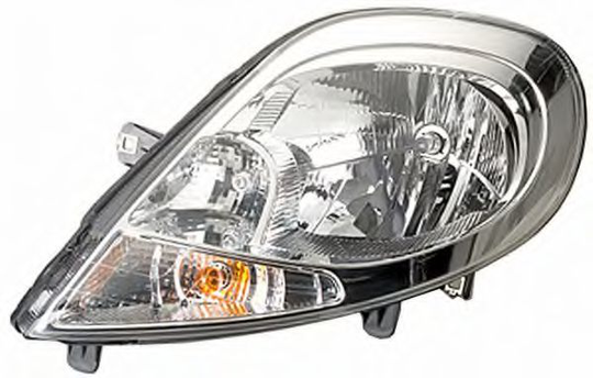Headlight Halogen 1EH354541-021 by Hella Right
