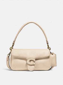 Coach Pillow Tabby 26 Leather Shoulder Bag - Ivory