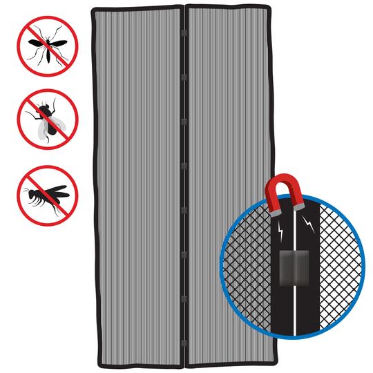 Door screen with magnetic closure 770522