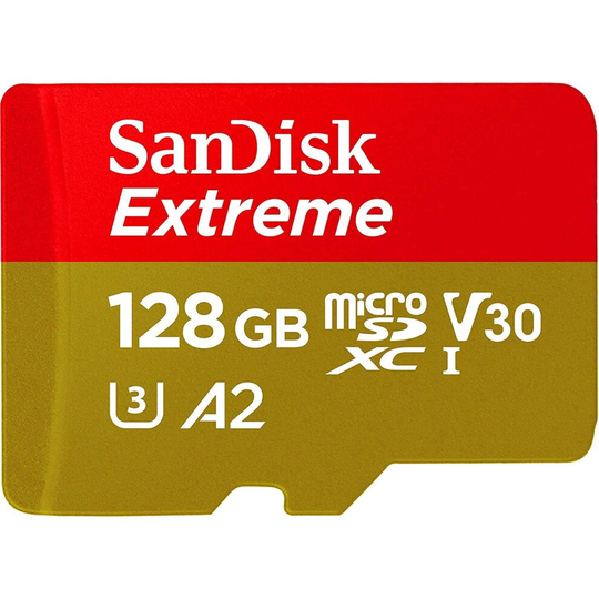 Sandisk 128GB Extreme microSDXC memory card Class 10